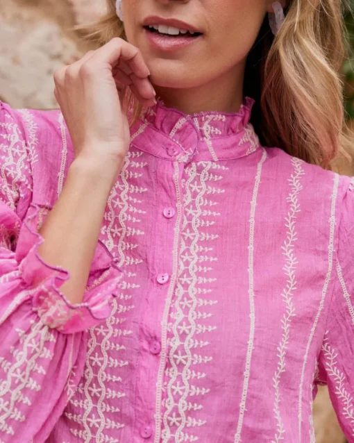 Camisa Bordada Tibi