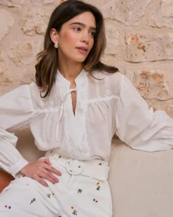 Camisa Bordado Escote Lucinda