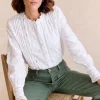 Camisa Bordados Blanco