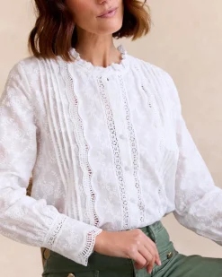 Camisa Bordados Blanco