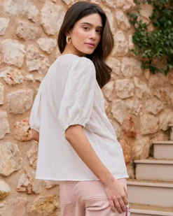 Camisa Con Bordados Lua