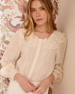 Camisa Cuello Puntilla Pilar