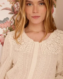 Camisa Cuello Puntilla Pilar