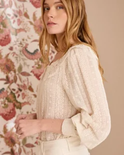 Camisa Cuello Puntilla Pilar