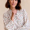 Camisa Flor Crudo