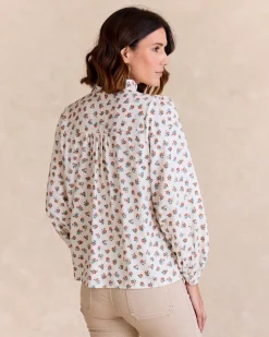 Camisa Flor Crudo