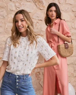 Camisa Flores Manga Daria