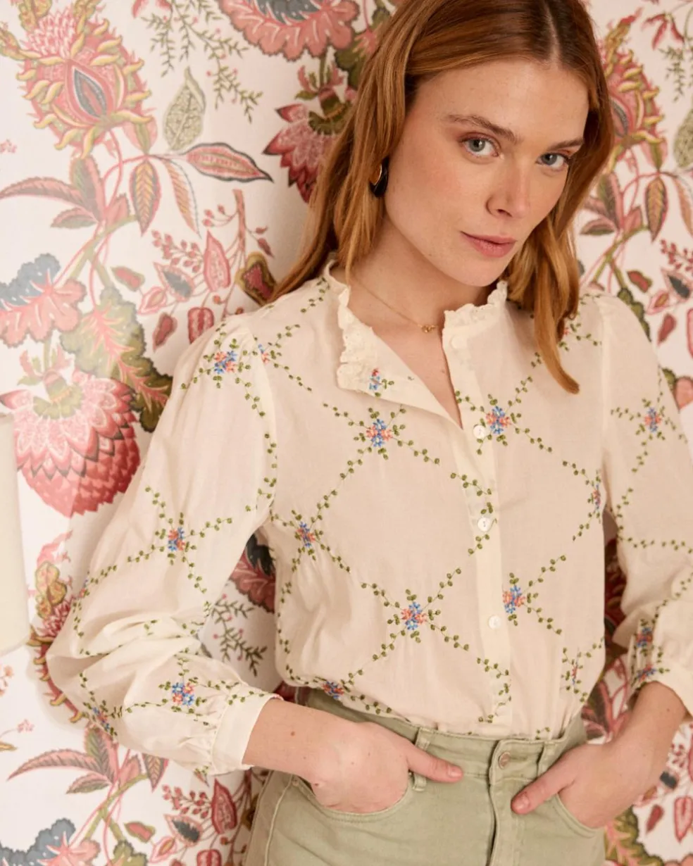 Camisa Flores Perlina