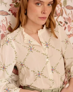 Camisa Flores Perlina