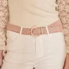 Cinturón Rafia Rosa