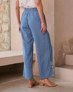 Pantalón Denim Bordado Mara