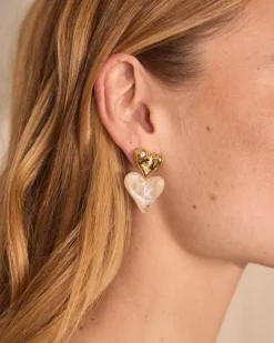 Pendientes Corazón Rubí