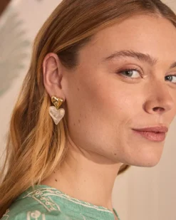 Pendientes Corazón Rubí