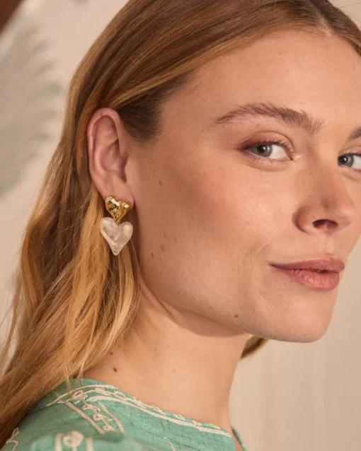 Pendientes Corazón Rubí