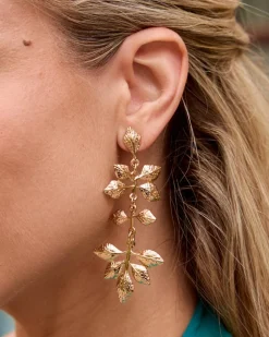 Pendientes Hojas Oro