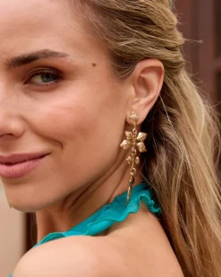 Pendientes Hojas Oro