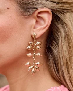 Pendientes Hojas Oro