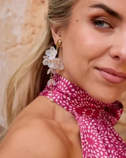 Pendientes Largo Flor