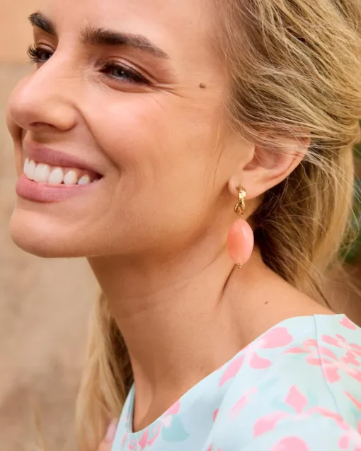 Pendientes Largos Coral