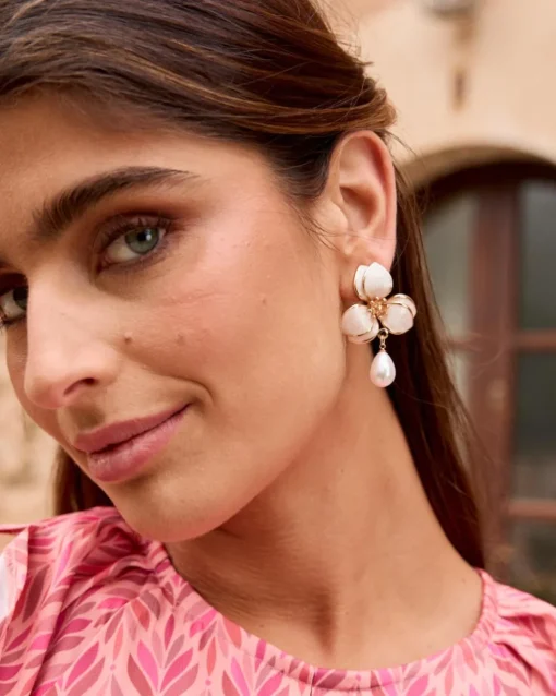 Pendientes Perla Bleuet