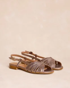 Sandalia Plana Bronce