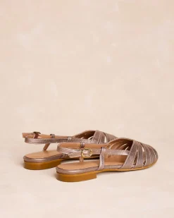 Sandalia Plana Bronce