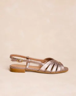 Sandalia Plana Bronce