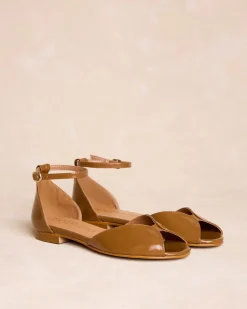 Sandalia Plana Camel