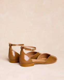 Sandalia Plana Camel