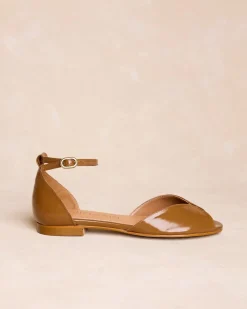 Sandalia Plana Camel