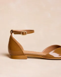 Sandalia Plana Camel