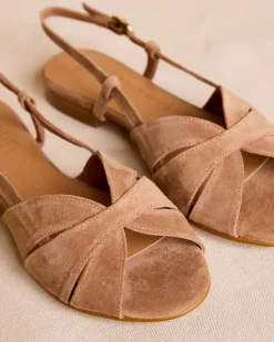 Sandalia Plana Camel