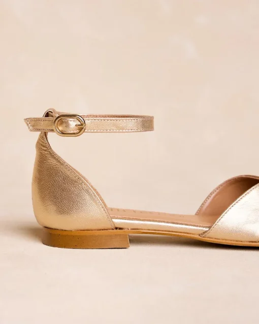 Sandalia Plana Oro