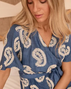 Vestido Bordado Paisley Ilse