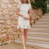 Vestido Corto Calado Ornella