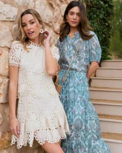 Vestido Corto Calado Ornella
