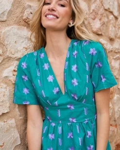 Vestido Largo Bordado Rainelle
