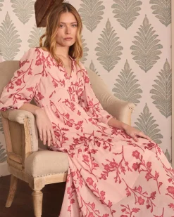 Vestido Largo Bordados Sivia