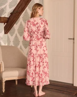 Vestido Largo Bordados Sivia