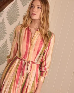 Vestido midi rayas Naelia
