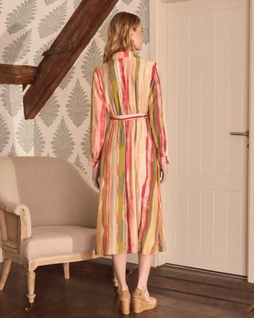 Vestido midi rayas Naelia