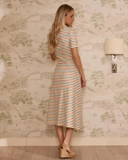 Vestido punto rayas Mirena